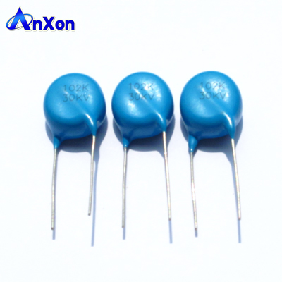 30KV 1000PF Lead Wire HV Disc Ceramic Capacitor