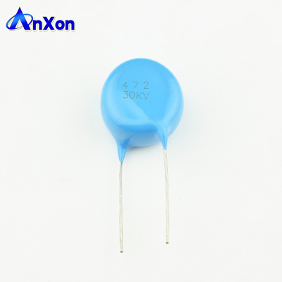 40KV 3300PF 332 HV Blue Wire Disc Capacitor