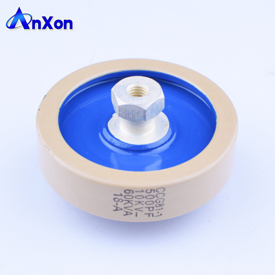 10KV 500PF 60KVA RF Ceramic disk capacitor