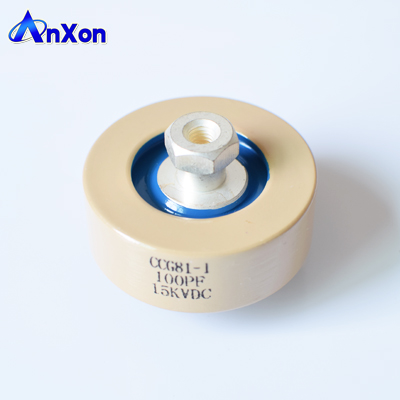 CCG81-1 15KV 100PF 60KVA RF Ceramic disk capacitor