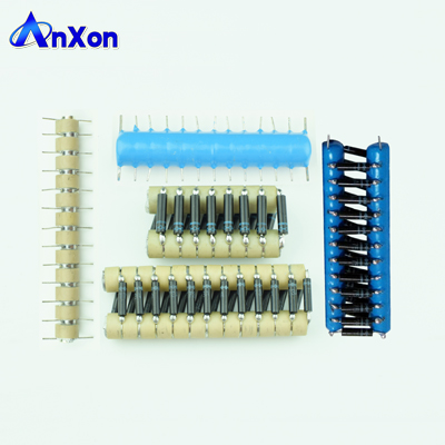 20kV 25kV Blue epoxy coating HV capacitor stacks
