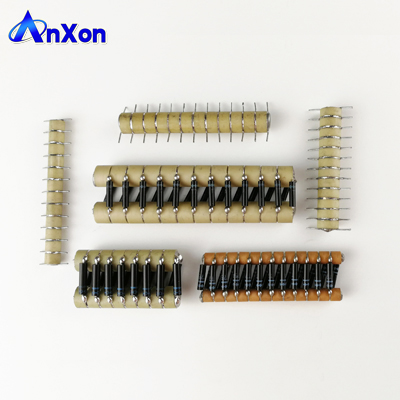 High Voltage Capacitor stack with diode